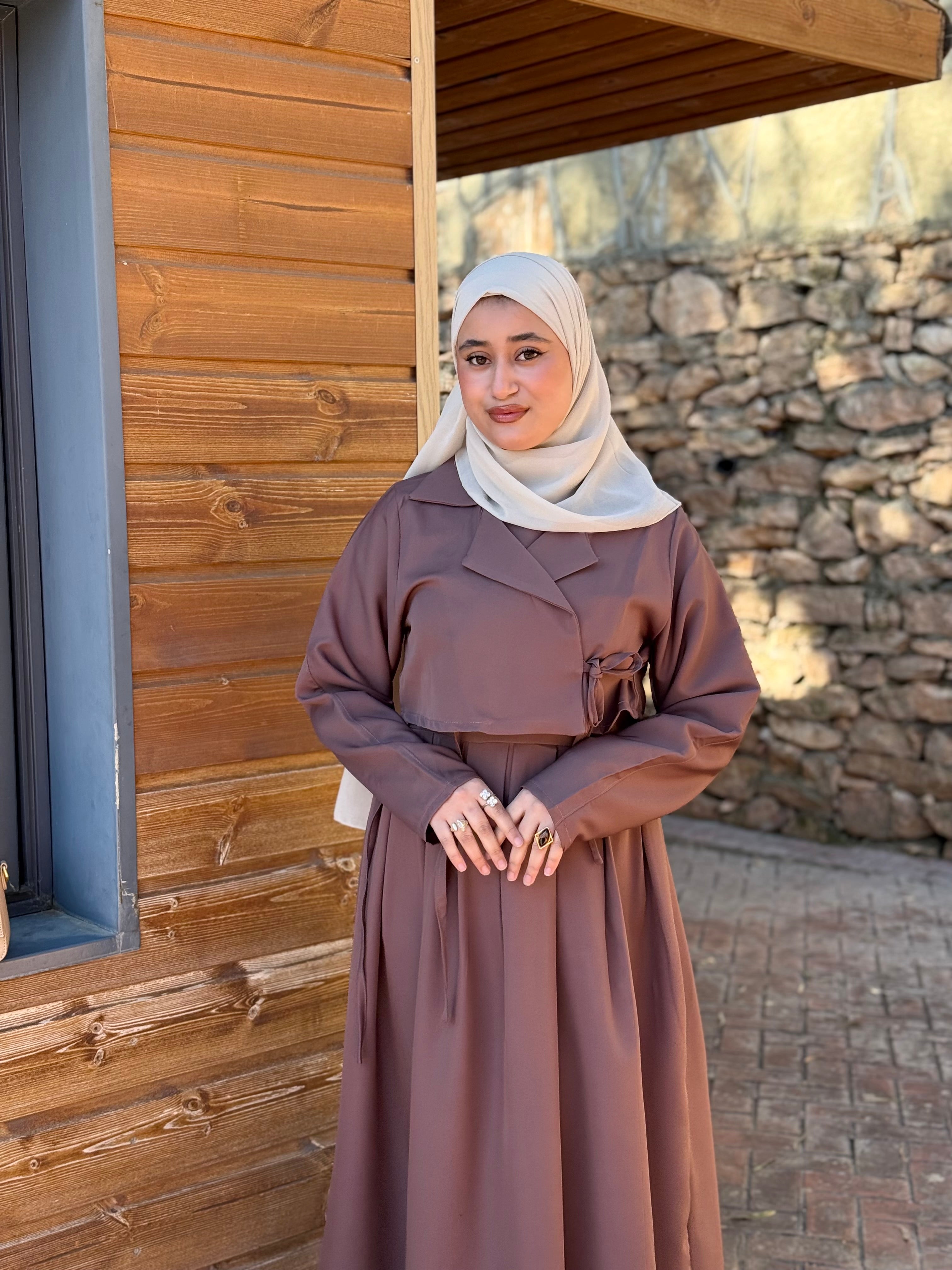 Ensemble croisé ( robe + veste )