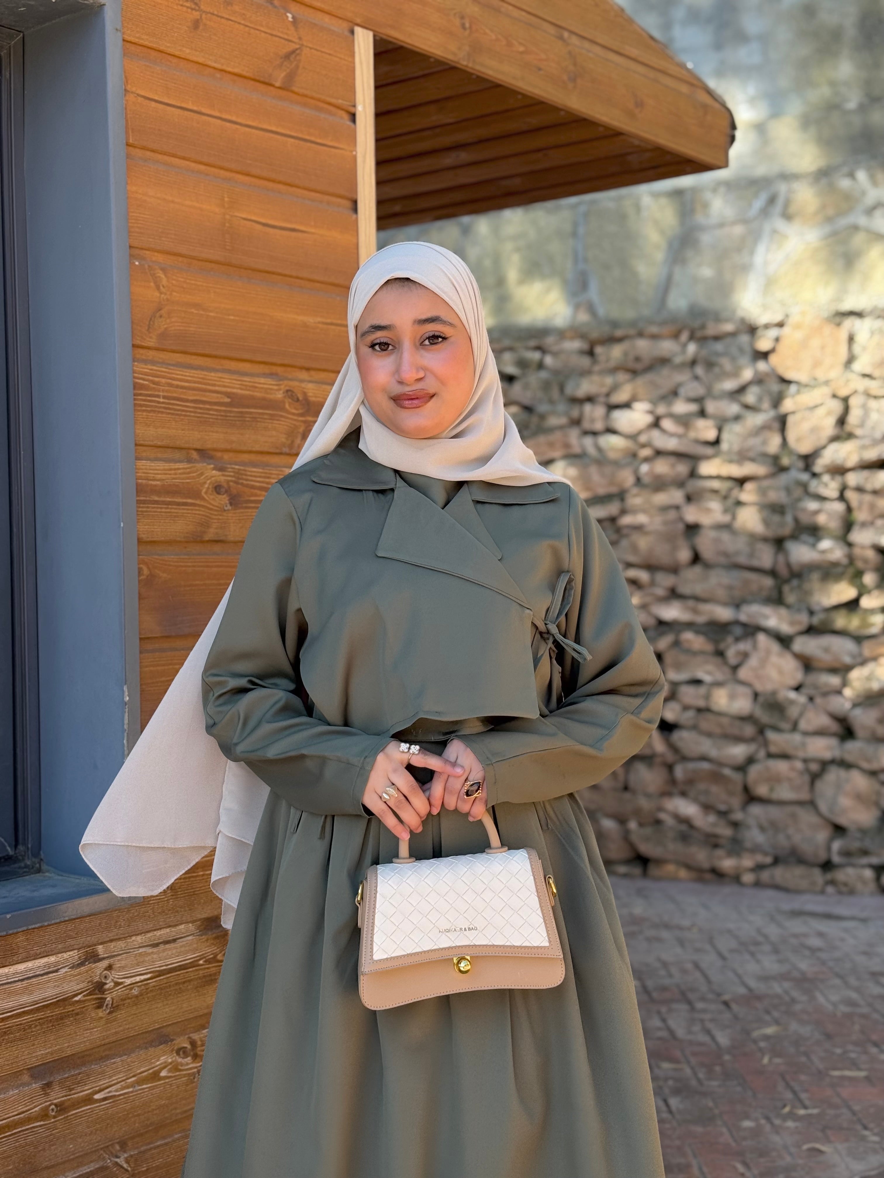 Ensemble croisé ( robe + veste )