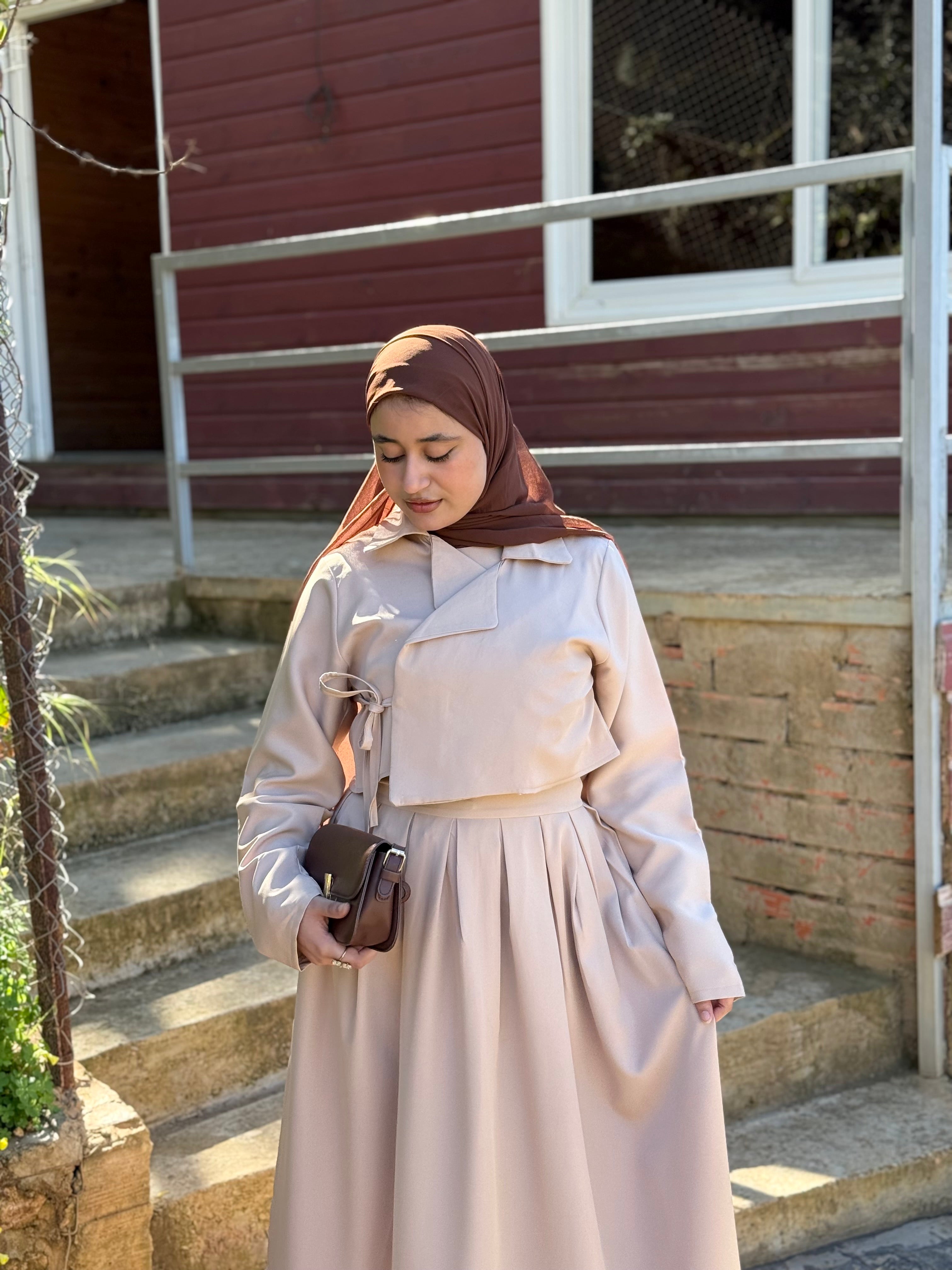 Ensemble croisé ( robe + veste )