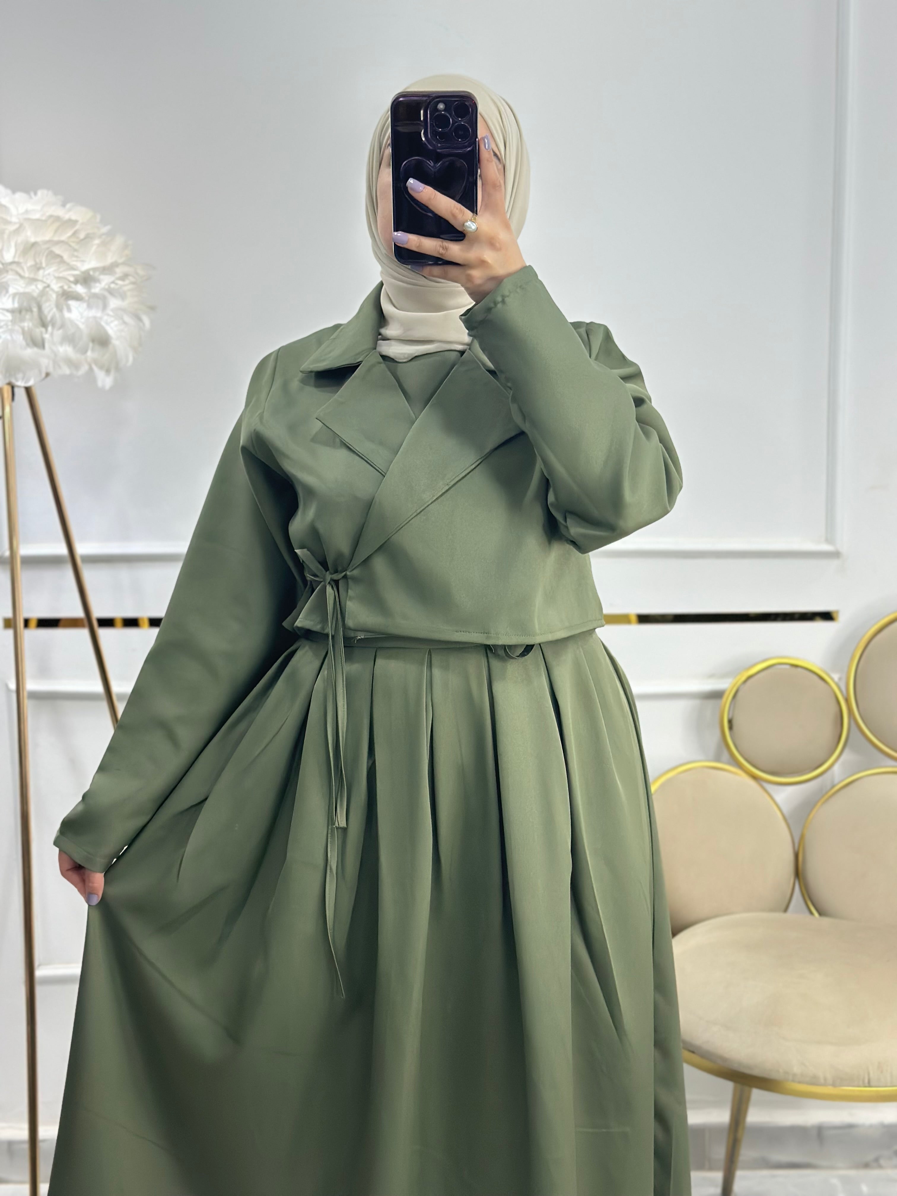Ensemble croisé ( robe + veste )
