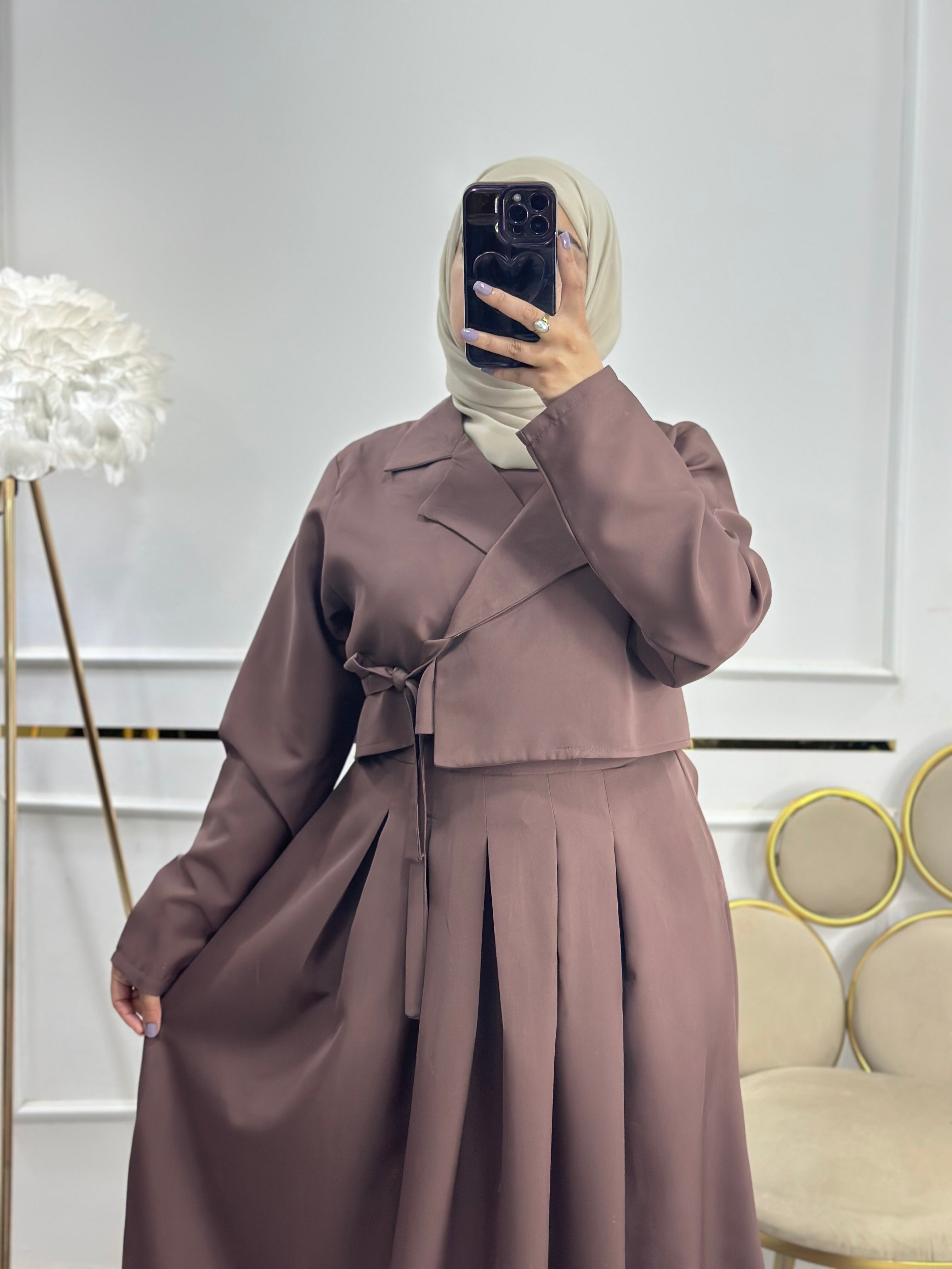 Ensemble croisé ( robe + veste )