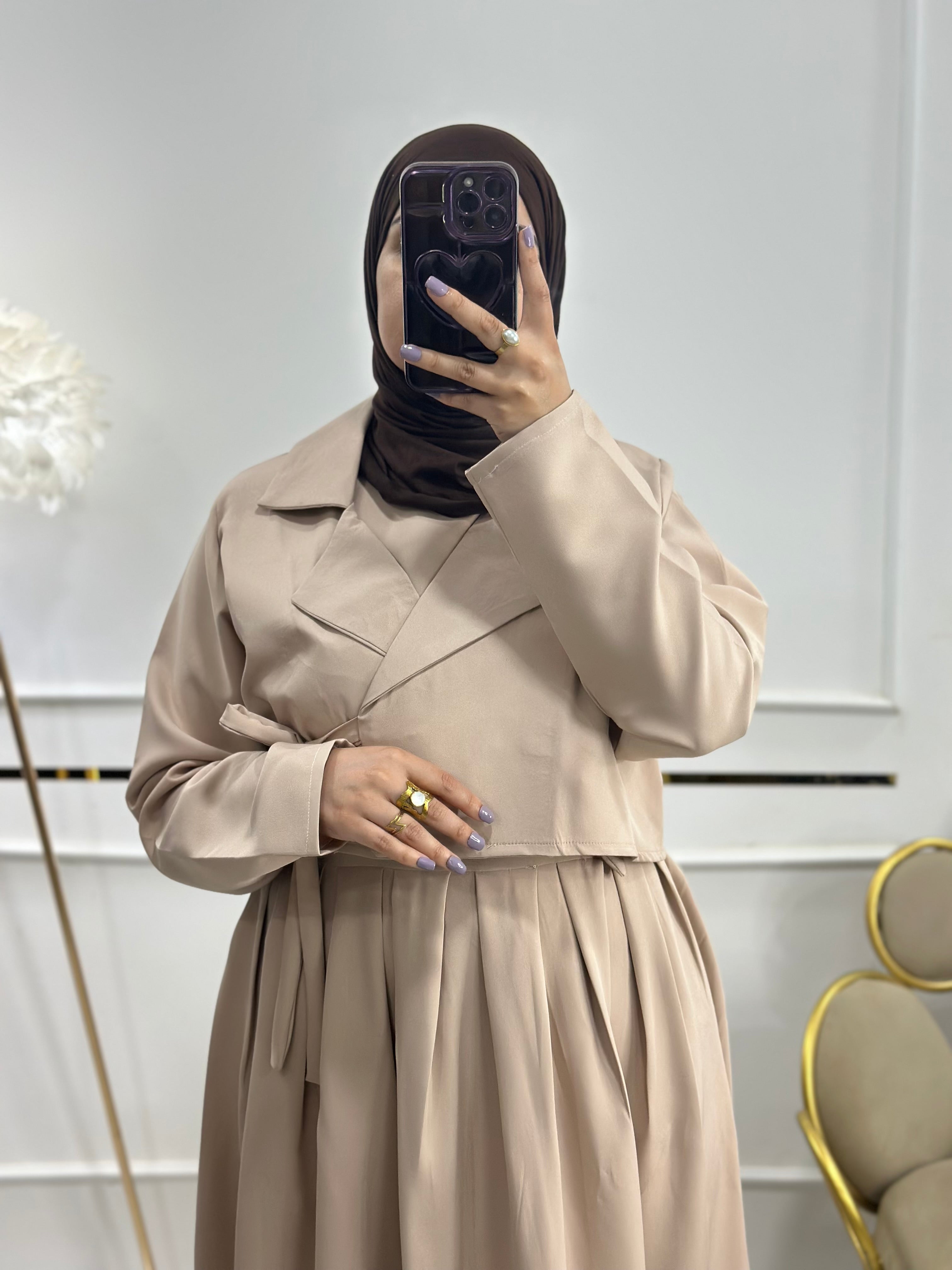 Ensemble croisé ( robe + veste )