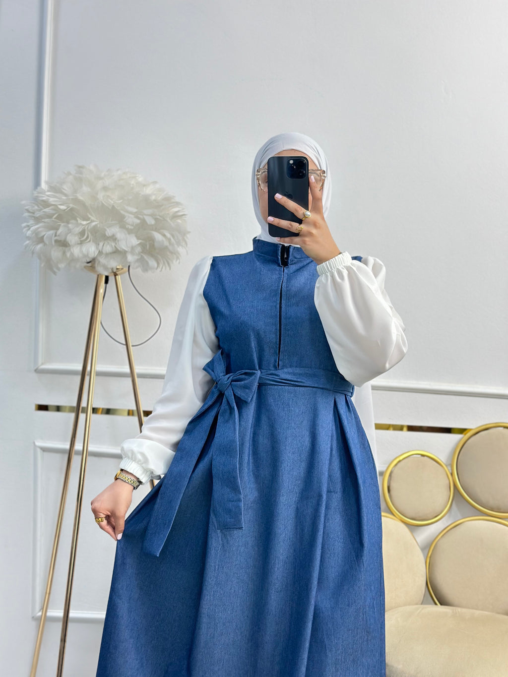 Robe chemise jean