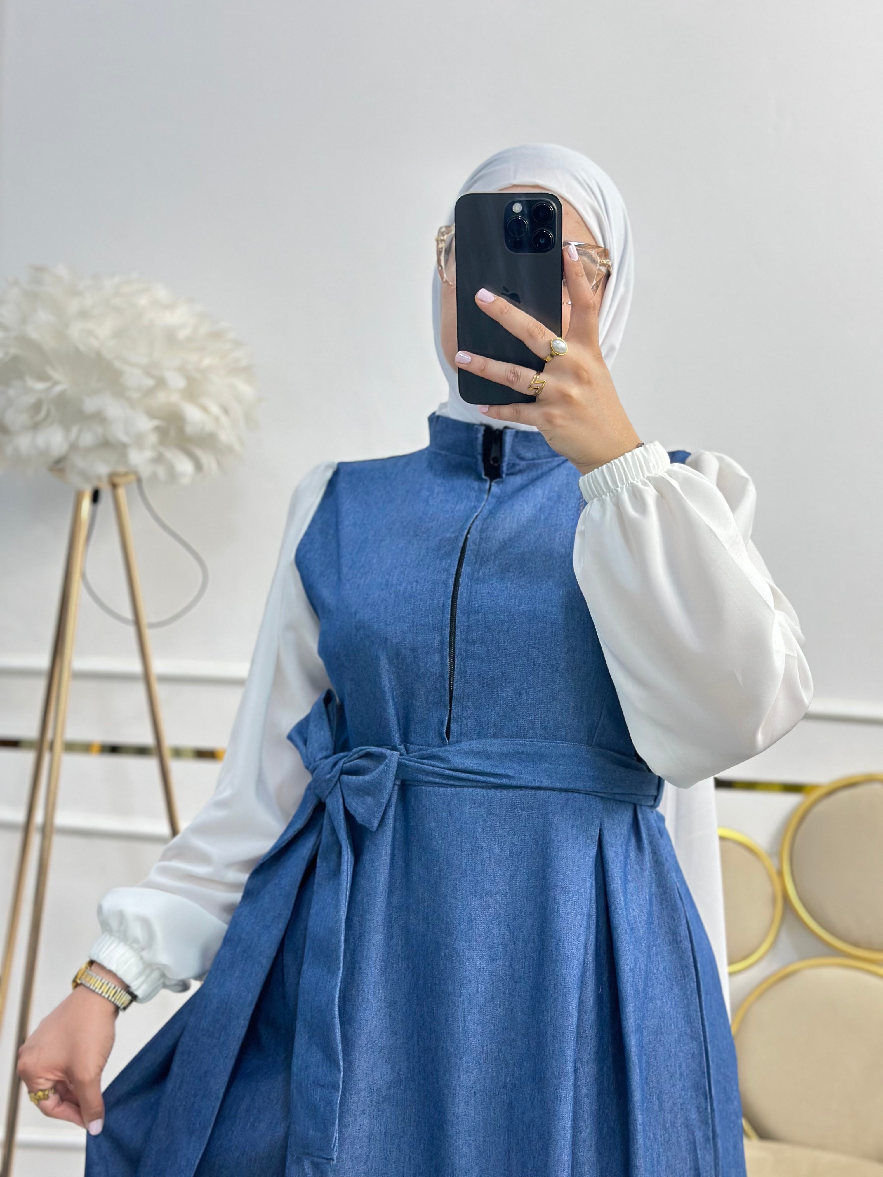 Robe chemise jean
